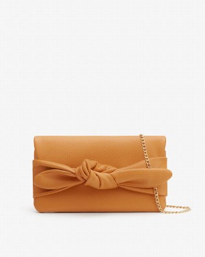 Cuyana Bow Ženske Clutch Torbe Žute | DMJ5433TD