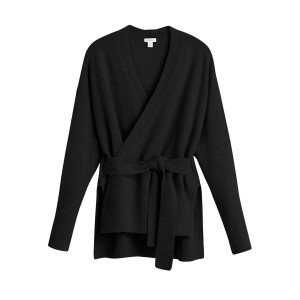 Cuyana Cashmere Soft Wrap Ženske Džemperi Crne | PSR9357ZE