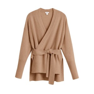 Cuyana Cashmere Soft Wrap Ženske Džemperi Smeđe | KZV9415NP