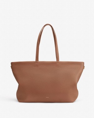 Cuyana Classic Easy Zipper Ženske Torbica Tote Smeđe | YGM7873OW