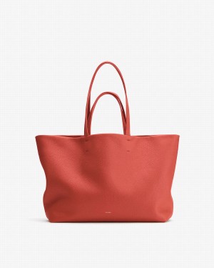 Cuyana Classic Easy Ženske Torbica Tote Tamno Koraljne | XDI7920XM