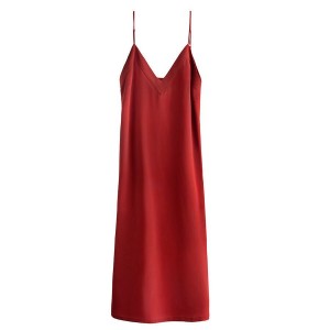 Cuyana Silk Slip Ženske Haljina Crvene | NZN434FW