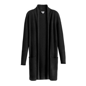 Cuyana Single-Origin Cashmere Long Ženske Kardigan Crne | BHC3618DG