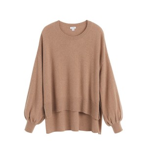 Cuyana Single-Origin Cashmere Open Side Ženske Džemperi Smeđe | KEK9956OK