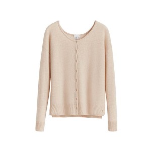 Cuyana Single-Origin Cashmere Ženske Kardigan Bež | CTS367GE