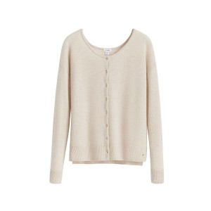 Cuyana Single-Origin Cashmere Ženske Kardigan Bijele | TPY568QW