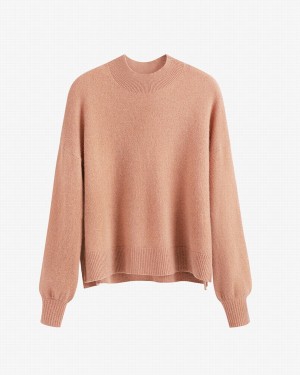 Cuyana Single Origin Cashmere Cropped Ženske Džemperi Bež | IFW2459KG