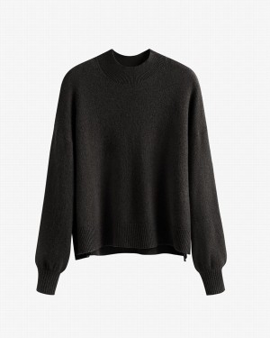 Cuyana Single Origin Cashmere Cropped Ženske Džemperi Crne | ZUM16100LR