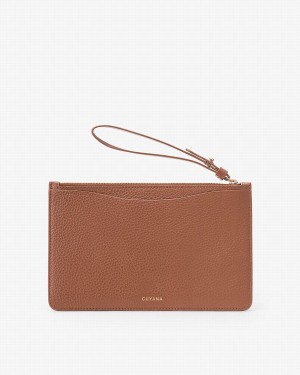 Cuyana Slim Wristlet Ženske Novčanici Smeđe | IDQ3312TL