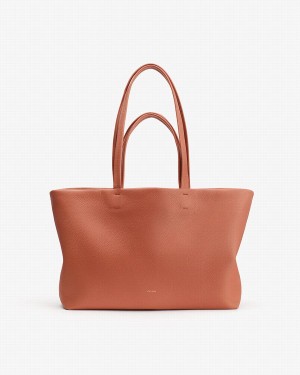 Cuyana Small Easy Ženske Torbica Tote Crvene Smeđe | PLA6695VQ