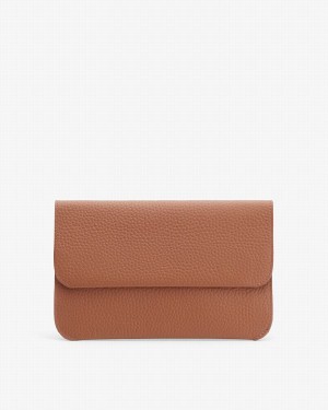 Cuyana System Flap Ženske Clutch Torbe Smeđe | FIR9921CV