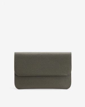 Cuyana System Flap Ženske Clutch Torbe Tamno Zelene | ENO4840ET