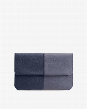 Cuyana System Flap Ženske Clutch Torbe Tamnoplave | JII9650UA