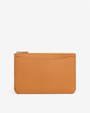 Cuyana System Zipper Ženske Pouches Žute | RKM4129ZJ