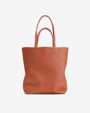 Cuyana Tall Easy Ženske Torbica Tote Crvene Smeđe | YMK6561TT