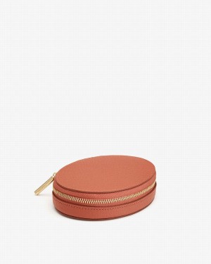 Cuyana Travel Jewelry Ženske Make-Up Bags Crvene Smeđe | PAY2813NO