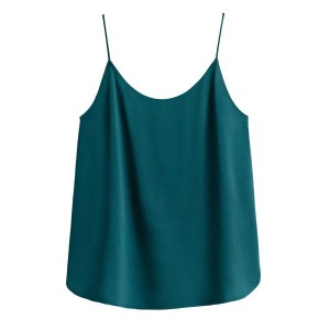 Cuyana Washable Charmeuse Cross-Back Cami Ženske Majica Bez Rukava Plave | DWX2352TP