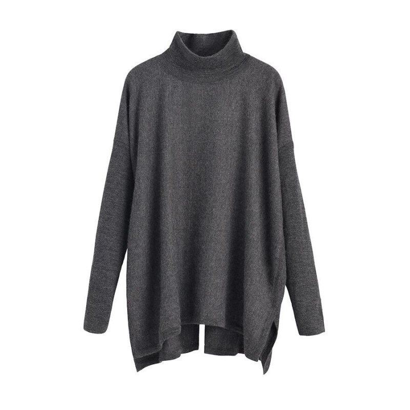 Cuyana Alpaca Open-Back Turtleneck Ženske Džemperi Sive | YAP2979MM