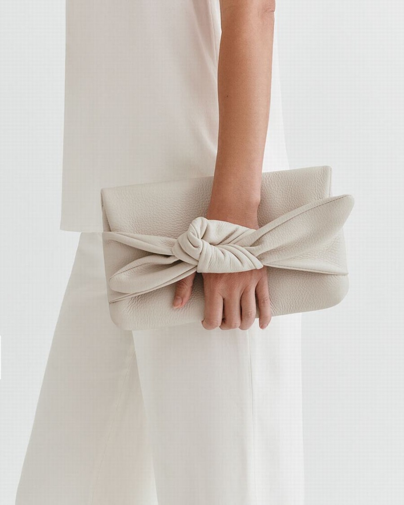 Cuyana Bow Ženske Clutch Torbe Bijele | YIX5748JK