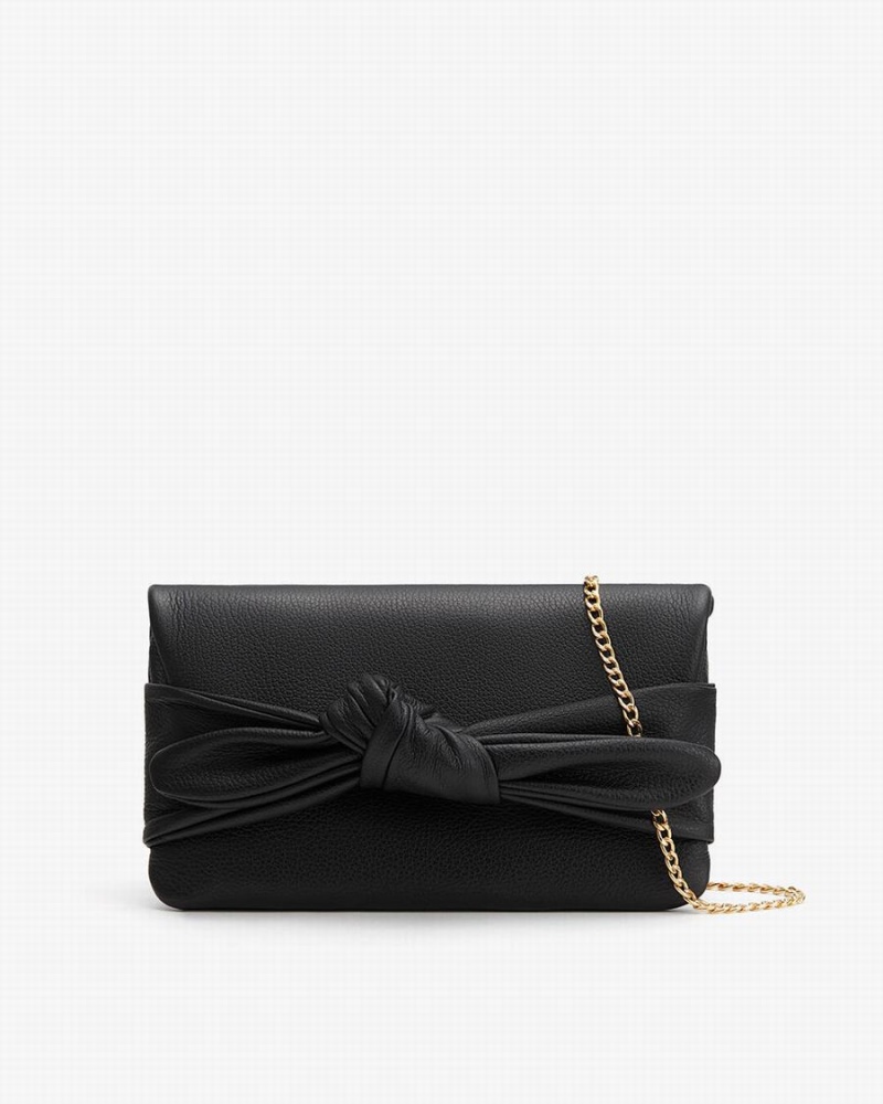 Cuyana Bow Ženske Clutch Torbe Crne | TWC9131DW