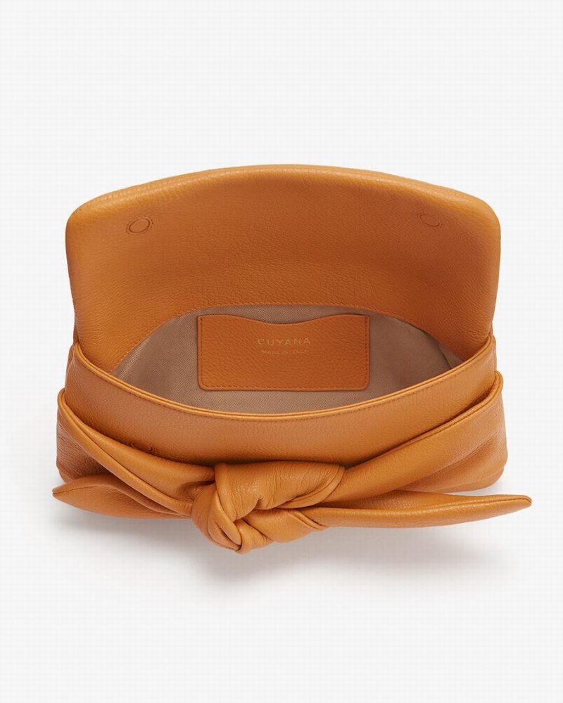 Cuyana Bow Ženske Clutch Torbe Žute | DMJ5433TD