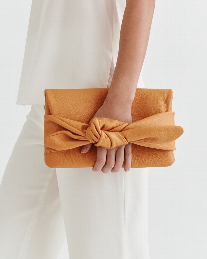 Cuyana Bow Ženske Clutch Torbe Žute | DMJ5433TD