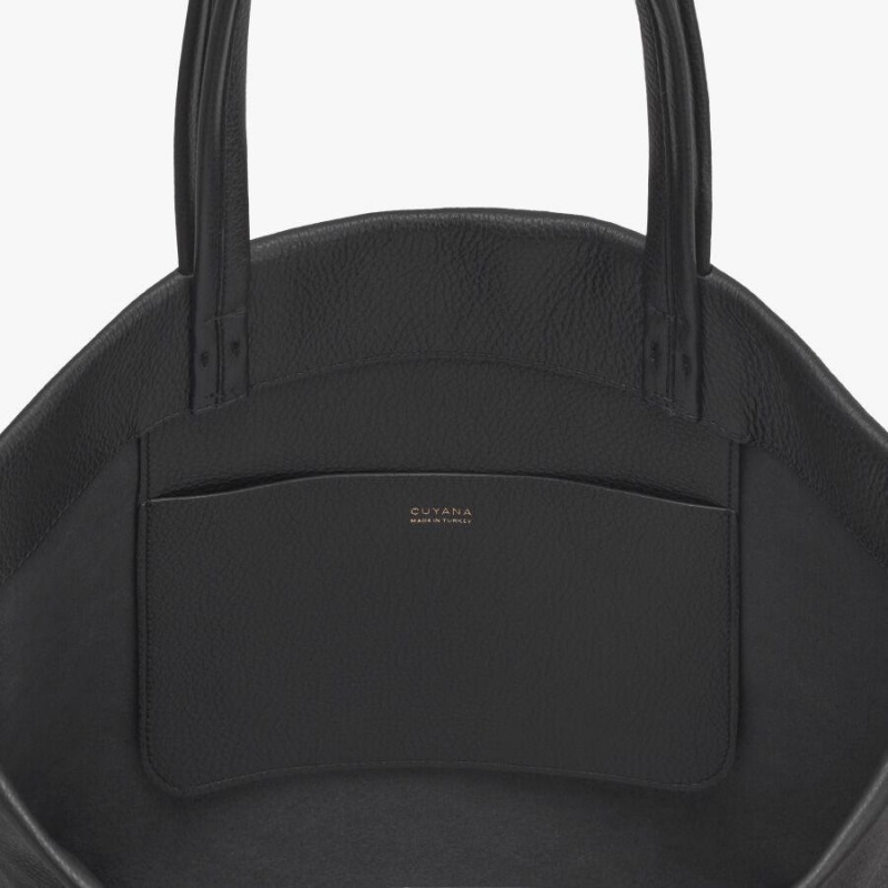 Cuyana Classic Easy Ženske Torbica Tote Crne | PTM4583KQ