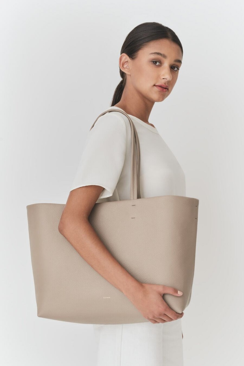 Cuyana Classic Easy Ženske Torbica Tote Sive | QMW4776MO