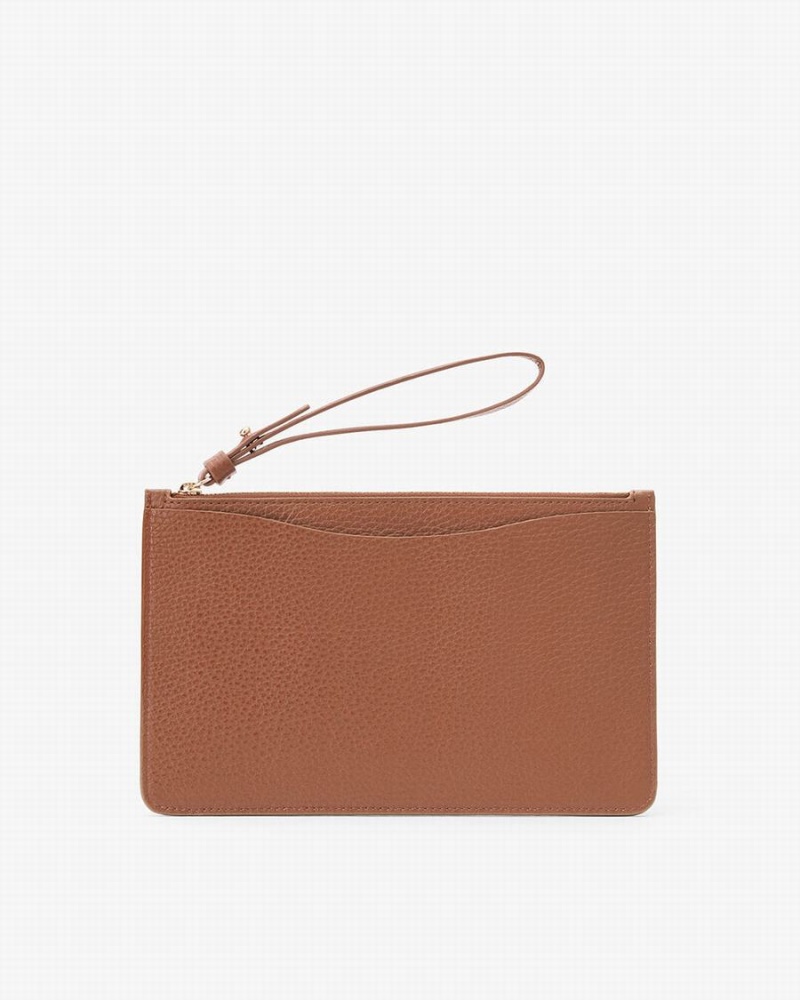 Cuyana Slim Wristlet Ženske Novčanici Smeđe | IDQ3312TL