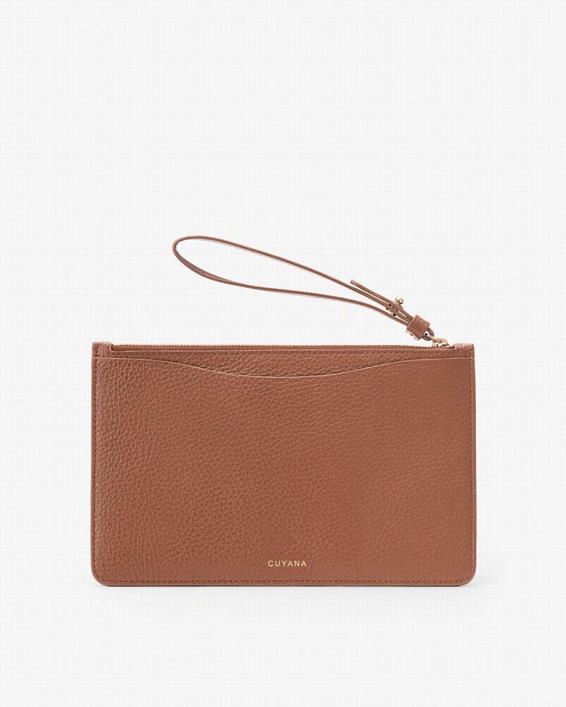 Cuyana Slim Wristlet Ženske Novčanici Smeđe | IDQ3312TL