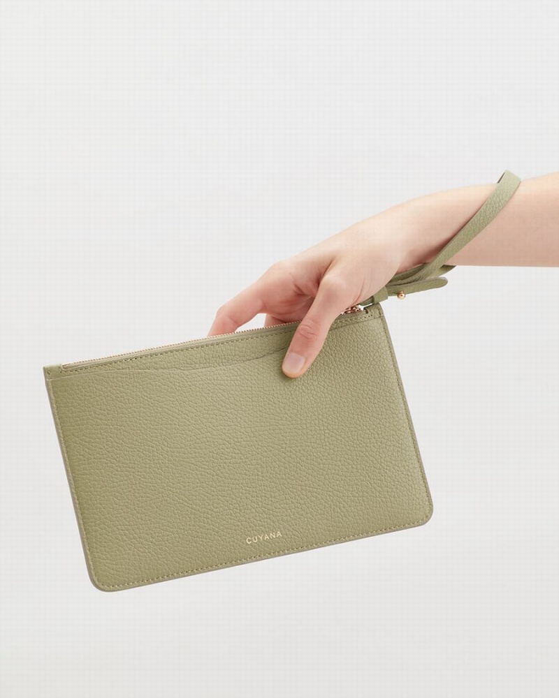 Cuyana Slim Wristlet Ženske Novčanici Zelene | YST4775WJ