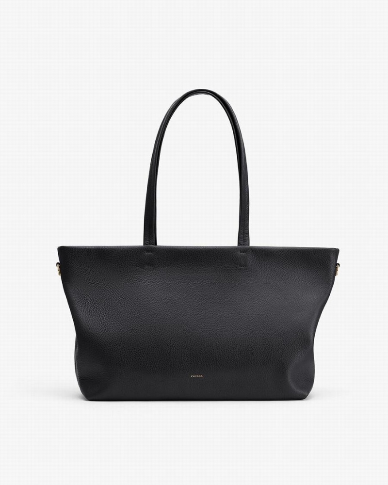 Cuyana Small Easy Zipper Ženske Torbica Tote Crne | FSE7650BL