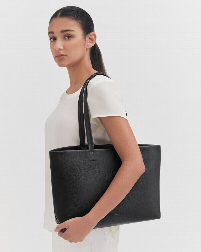 Cuyana Small Easy Ženske Torbica Tote Crne | XZF915IF