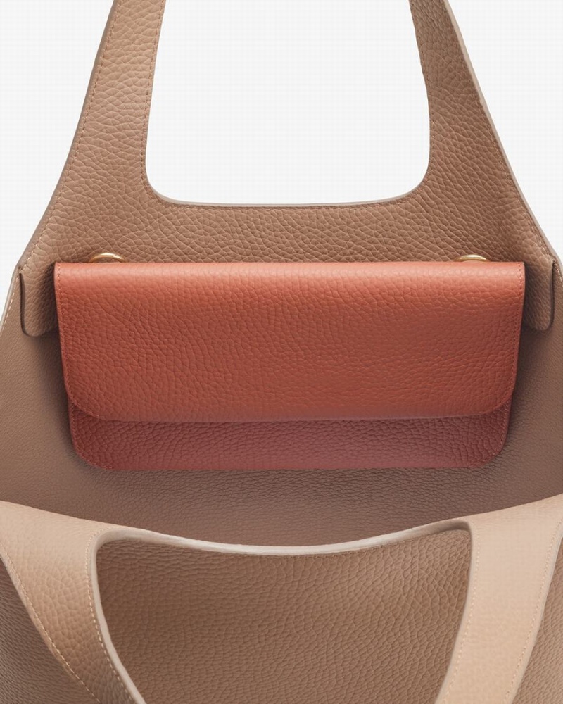 Cuyana System Flap Ženske Clutch Torbe Crvene Smeđe | CSY6760IH