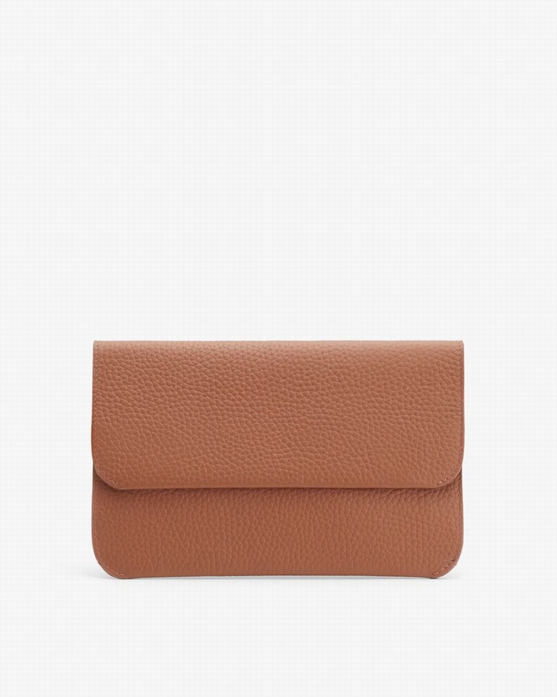 Cuyana System Flap Ženske Clutch Torbe Smeđe | FIR9921CV