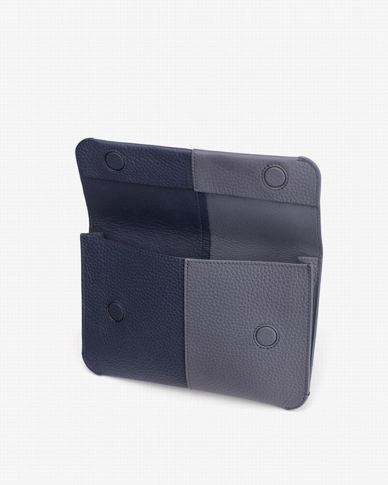 Cuyana System Flap Ženske Clutch Torbe Tamnoplave | JII9650UA