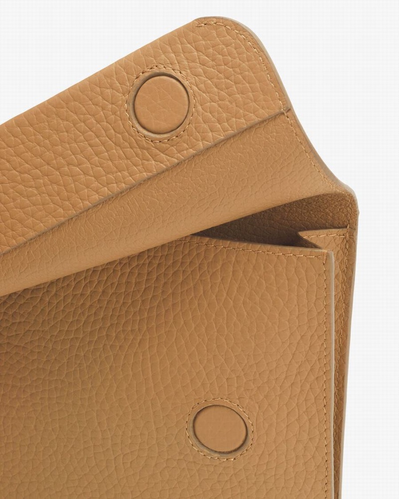 Cuyana System Flap Ženske Clutch Torbe Žute Smeđe | ZOO6173KZ