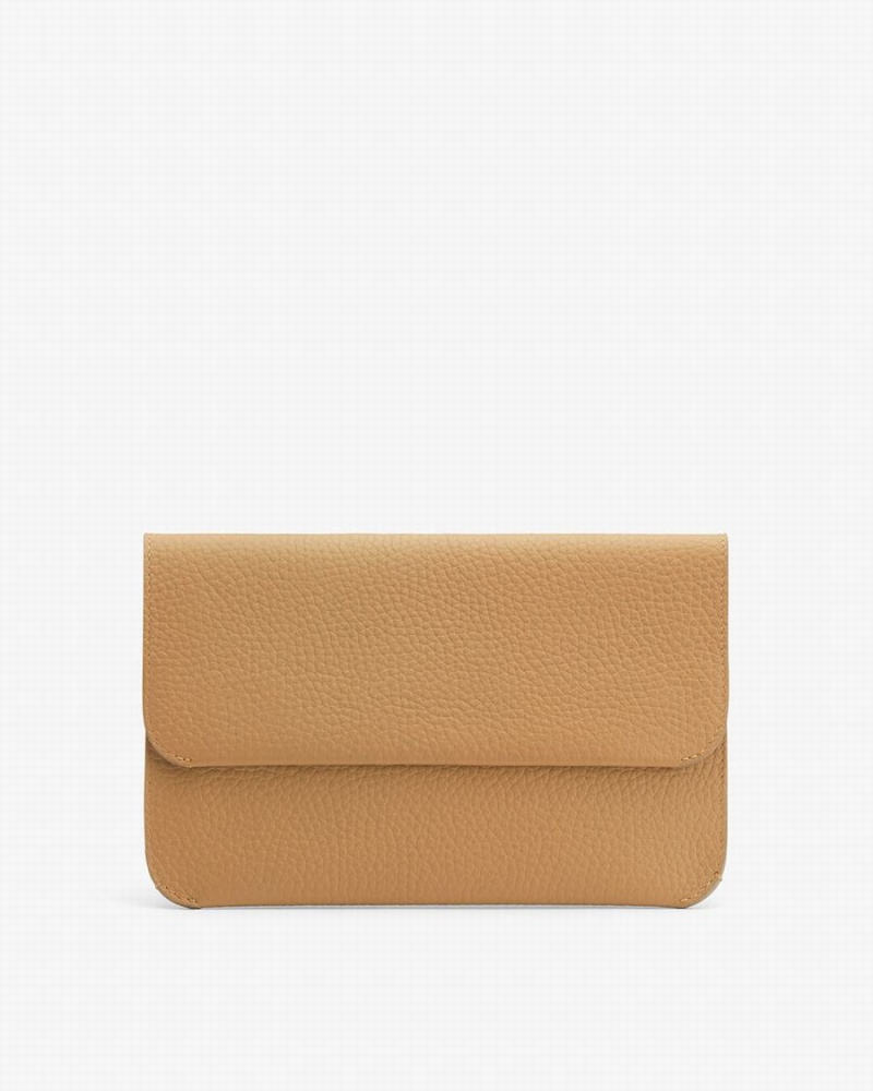 Cuyana System Flap Ženske Clutch Torbe Žute Smeđe | ZOO6173KZ