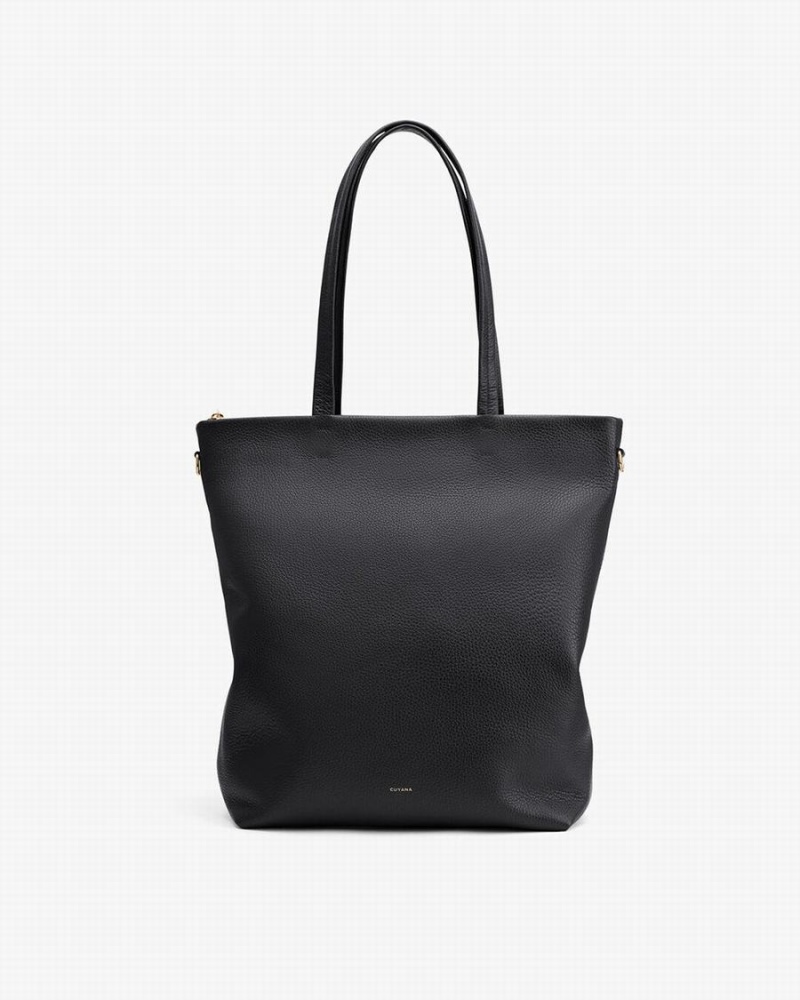 Cuyana Tall Easy Zipper Ženske Torbica Tote Crne | LVP5282UL