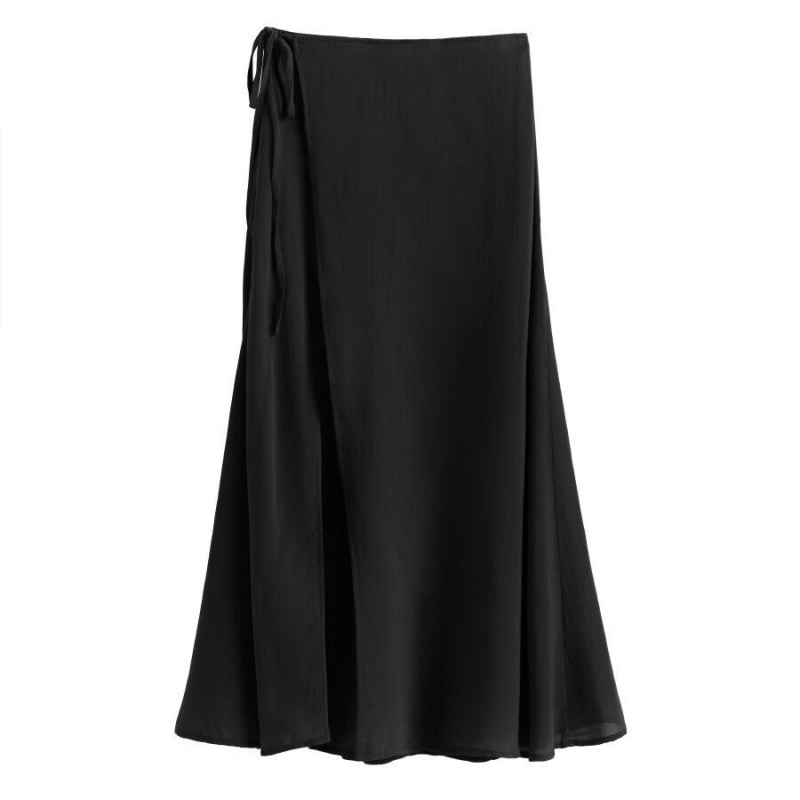 Cuyana Wrap Maxi Cover Up Ženske Suknje Crne | FIH3358EX