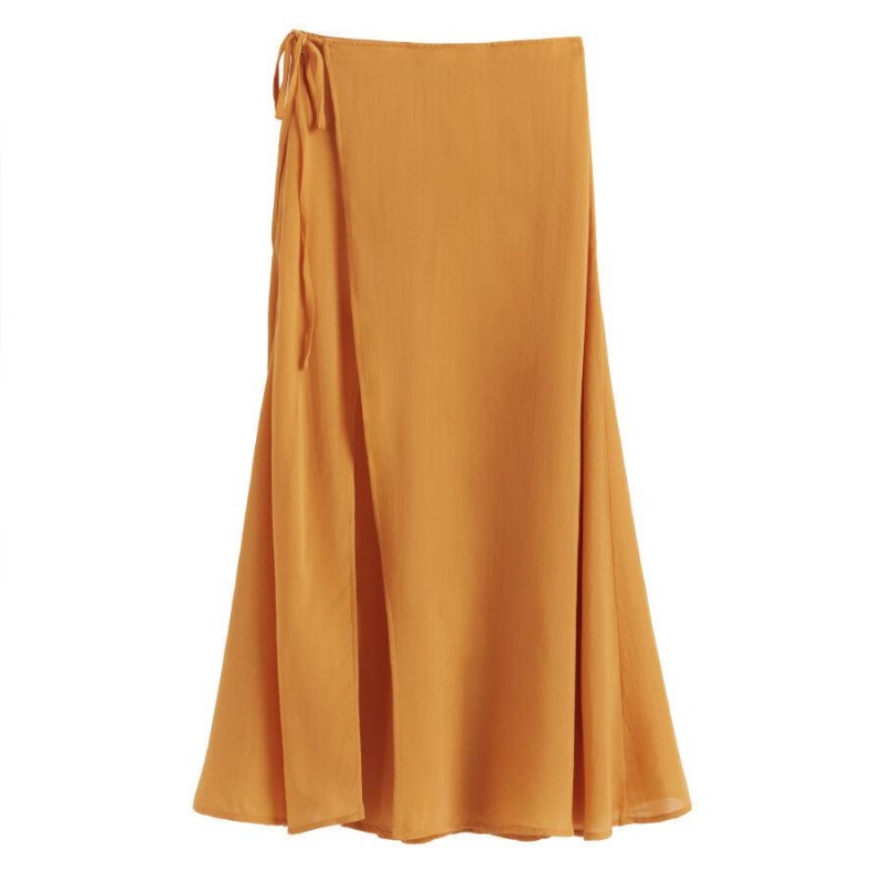 Cuyana Wrap Maxi Cover Up Ženske Suknje Žute | HXC3121DY